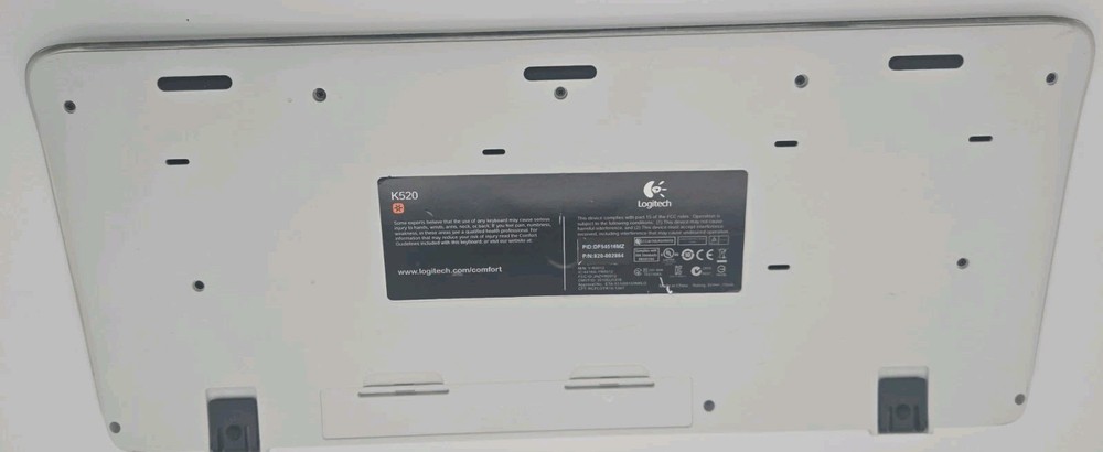 Logitech K520 Wireless Keyboard With Receiver Dongle - Tested!