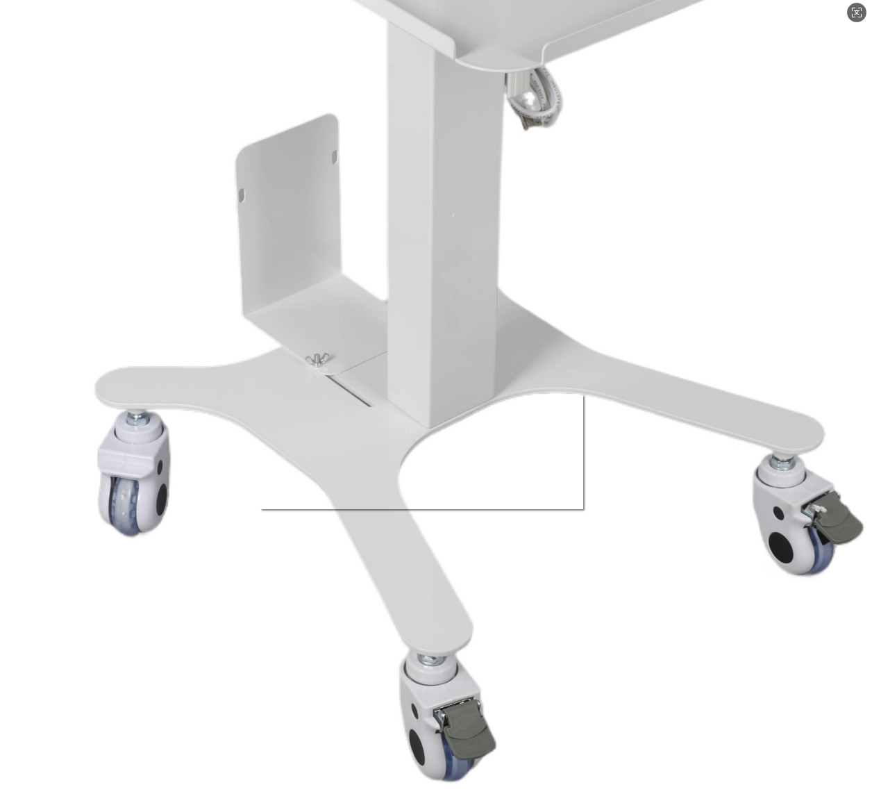 Medical Dental Lab Trolley Cart Intraoral Scanner Mobile Cart Clinic Laptop Rack