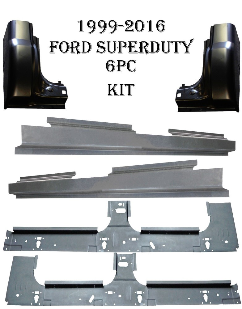1999-2017 Ford Super Duty Crew Cab Inner & Full outer Rocker Panel & Cab Corners