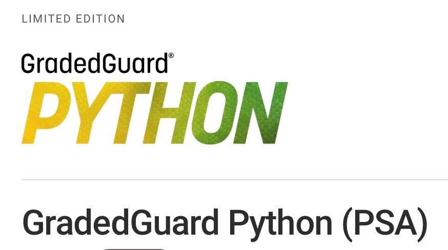 GradedGuard PSA Graded Card Case Guard Protector PYTHON Limited Edition