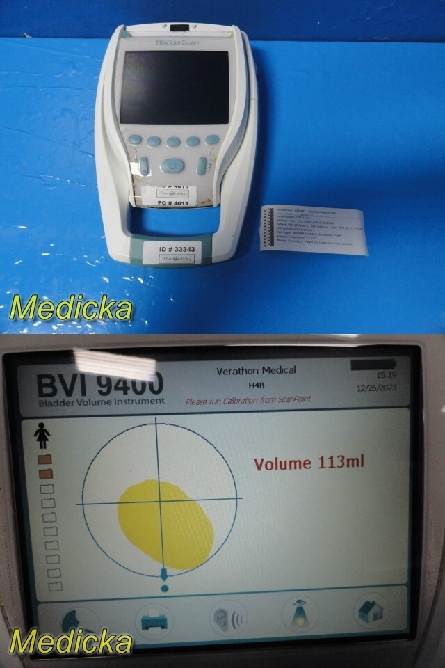Verathon BVI9400 Bladder Scanner Console ONLY (Ref 0570-0190) ~ 33343