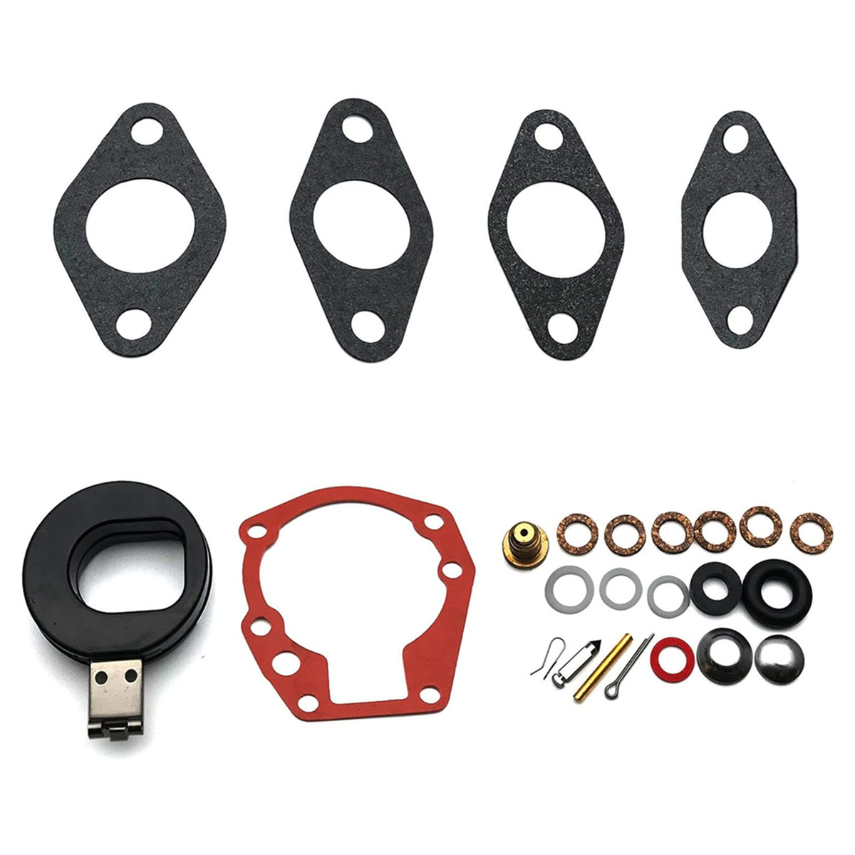 For Johnson Evinrude 1.5 2 3 4 5 5.5 6 HP 439071 18-7043 Carburetor Kit & Float