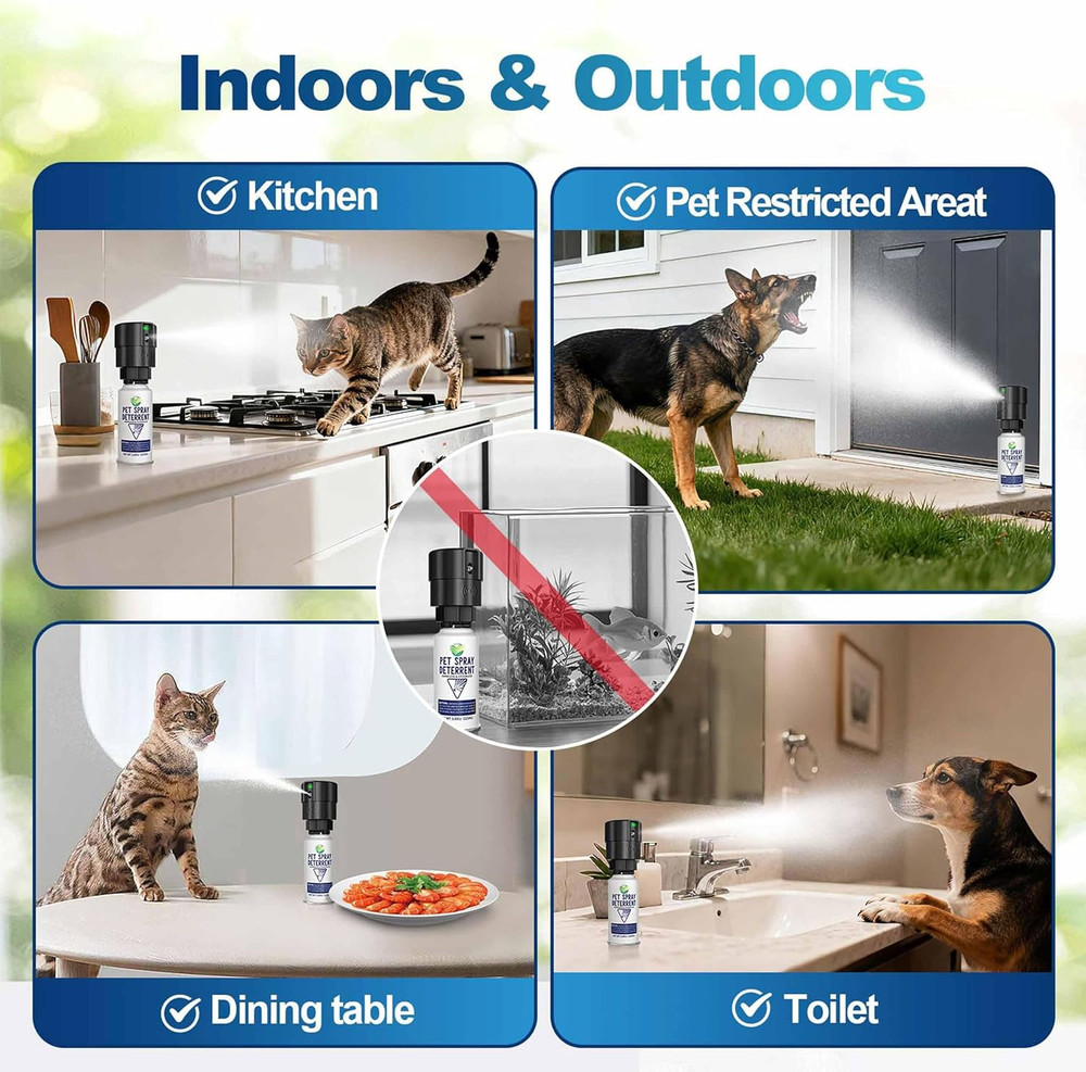 Cat Deterrent Spray Refill, Pet Spray Deterrent System, Motion Activated Cat Sys