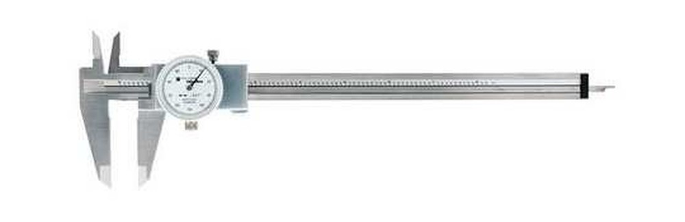 Dial Caliper,Stainless Steel,White