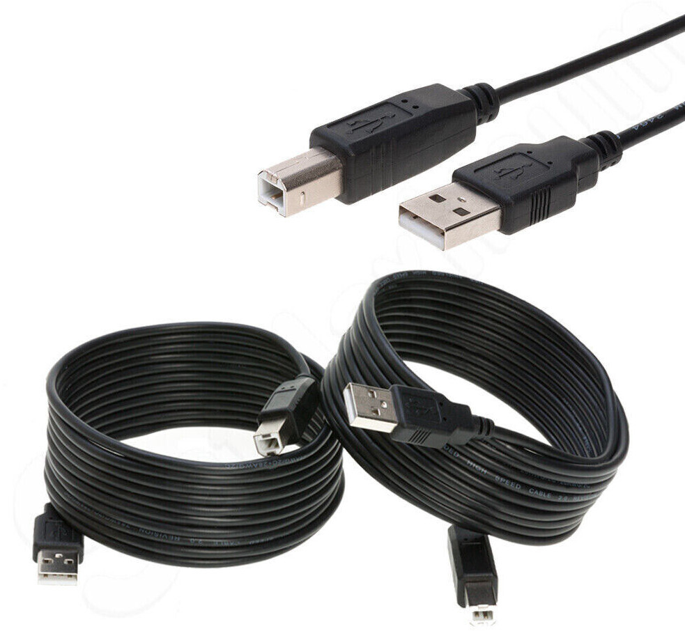 USB 2.0/3.0 High Speed Cable A Male to B Male Printer Scanner Cord Multipack LOT