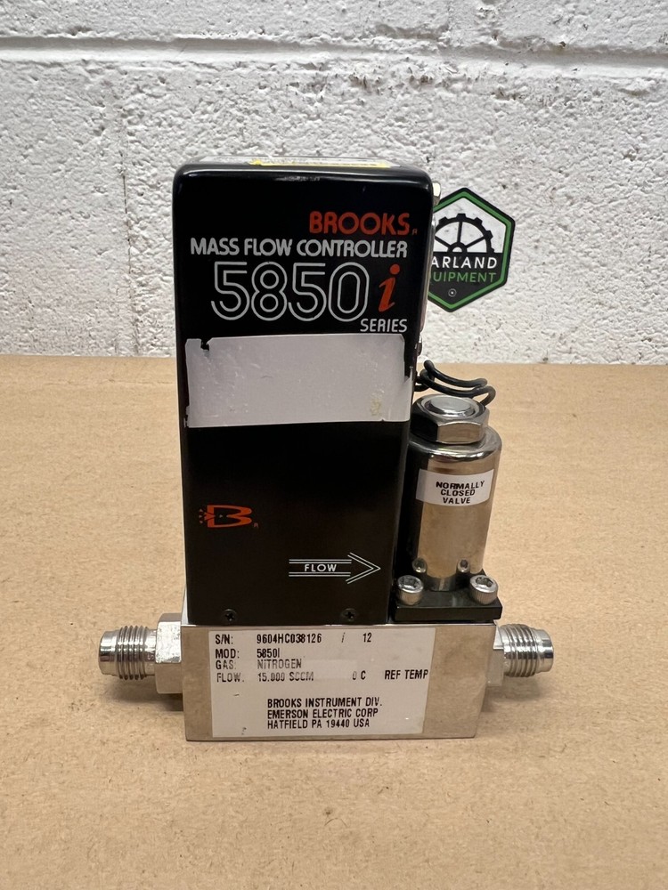 Brooks 5850i Mass Flow Controller, 15,000 SCCM Flow, Nitrogen