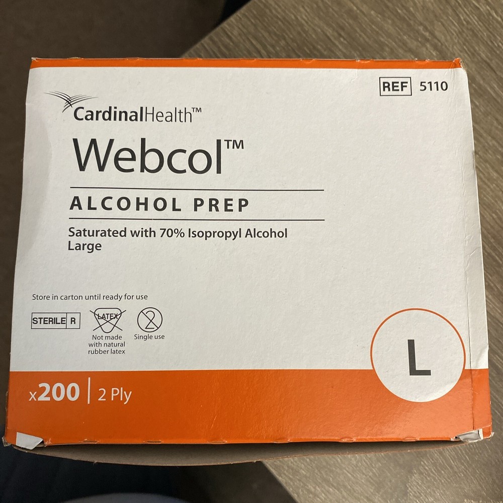 Alcohol Prep Wipes , Large - 200 Count
