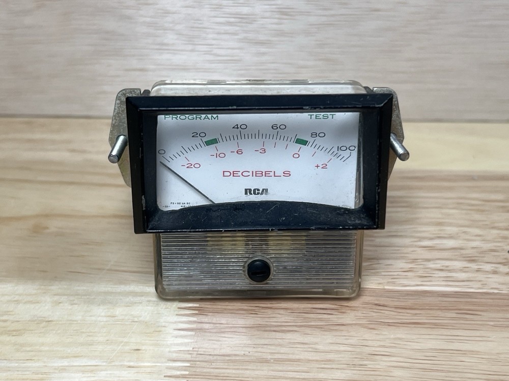 Vintage API RCA Decibel Meter Panel Mount 0-80 Model 202