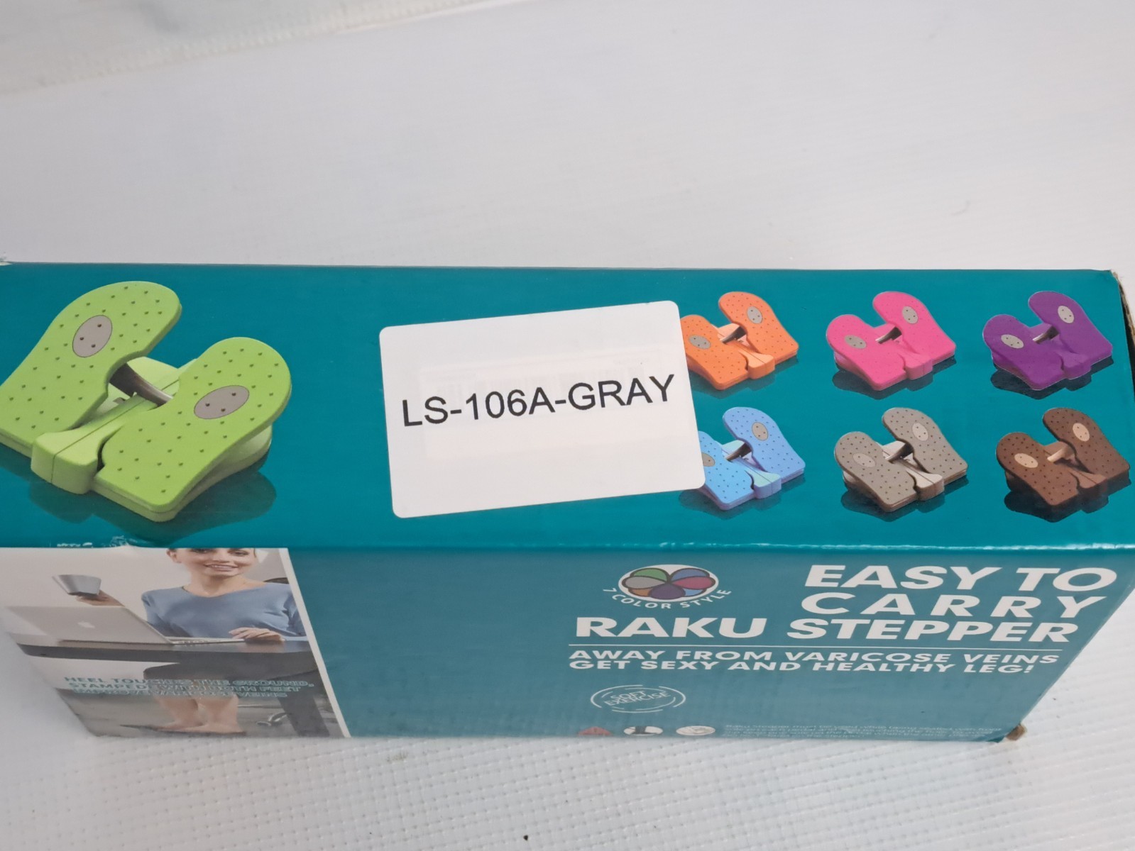 Easy To Carry Raku Stepper Exercise Fitness Workout Machine Grey Open Box NEW