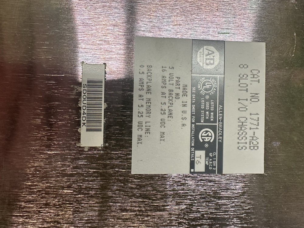Allen-Bradley 1771-A4B I/O Chassis for PLC-5 Controller Platform