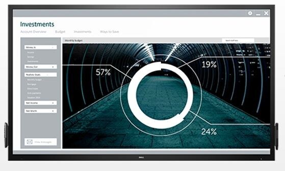 Dell 70" Interactive Whiteboard _ Smart Board for office and classroom