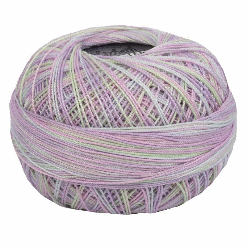 Lizbeth Egyptian Cotton Crochet Thread Size 10 Color 159 Easter Eggs