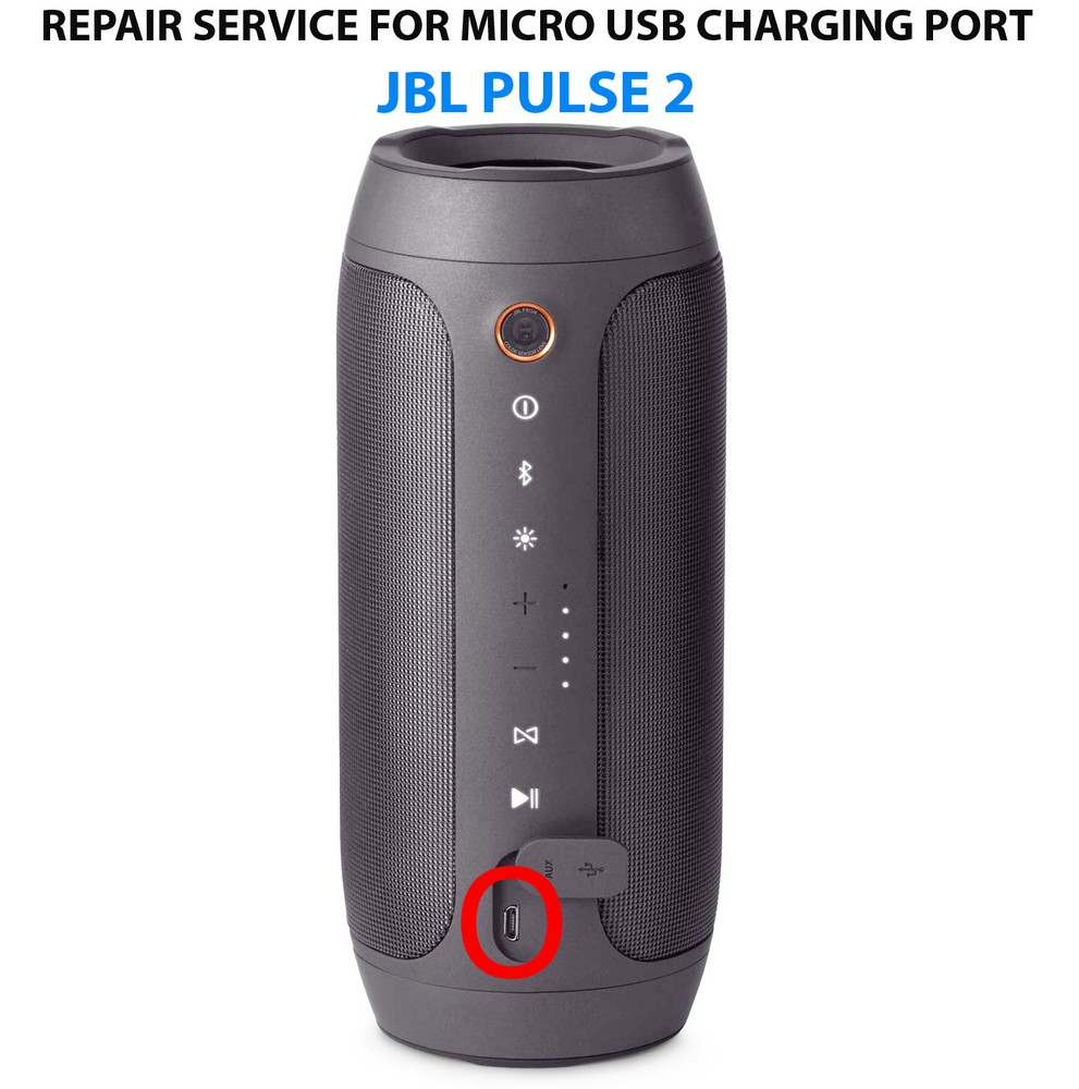 JBL Pulse 2 Bluetooth speaker -  FAST REPAIR SERVICE for micro usb charging port