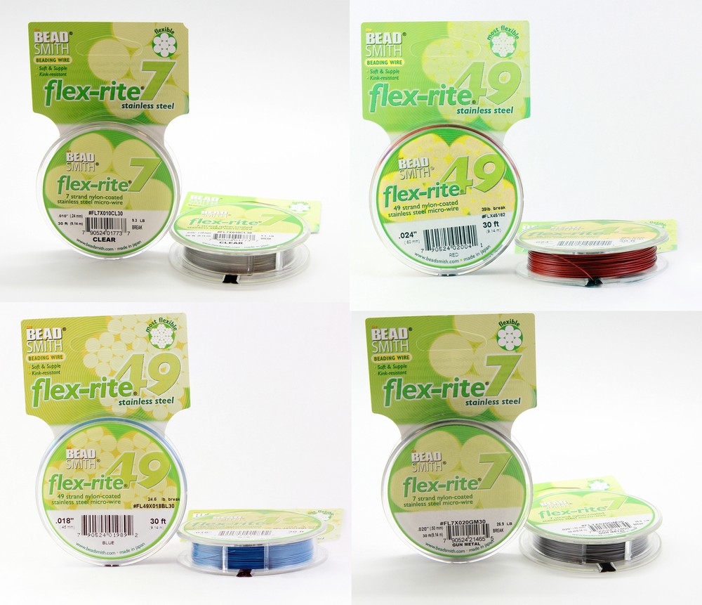 BeadSmith® Flex-Rite® 7, 21, 49 Strands Wire Premium Quality 9m