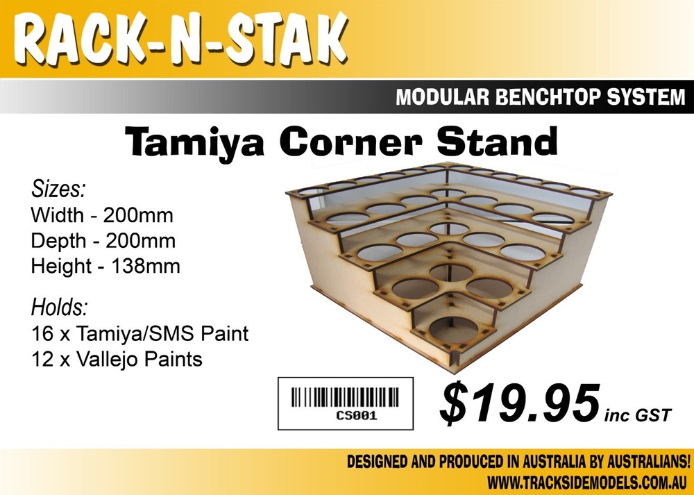 Rack N Stak - Tamiya Corner Paint Stand - CS001