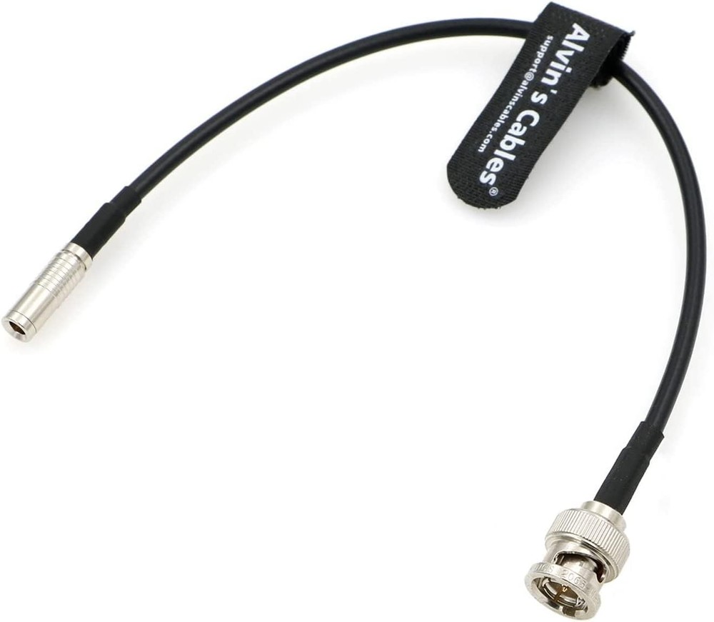 Timecode Cable for Canon R5C DIN 1.0/2.3 to BNC Male Sync Time Code Cable 12in