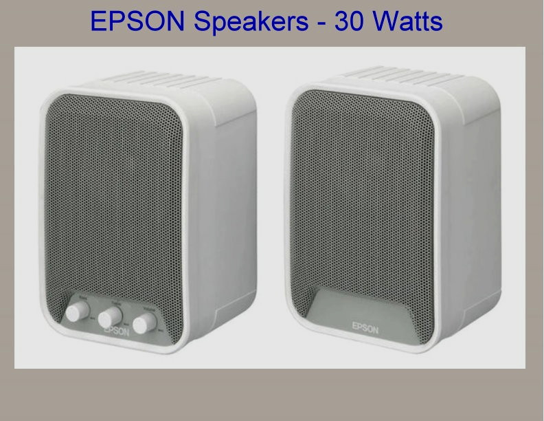 ELPSP02 Epson 2 Active Speaker System Set - 30Watts / built-in amplifiers