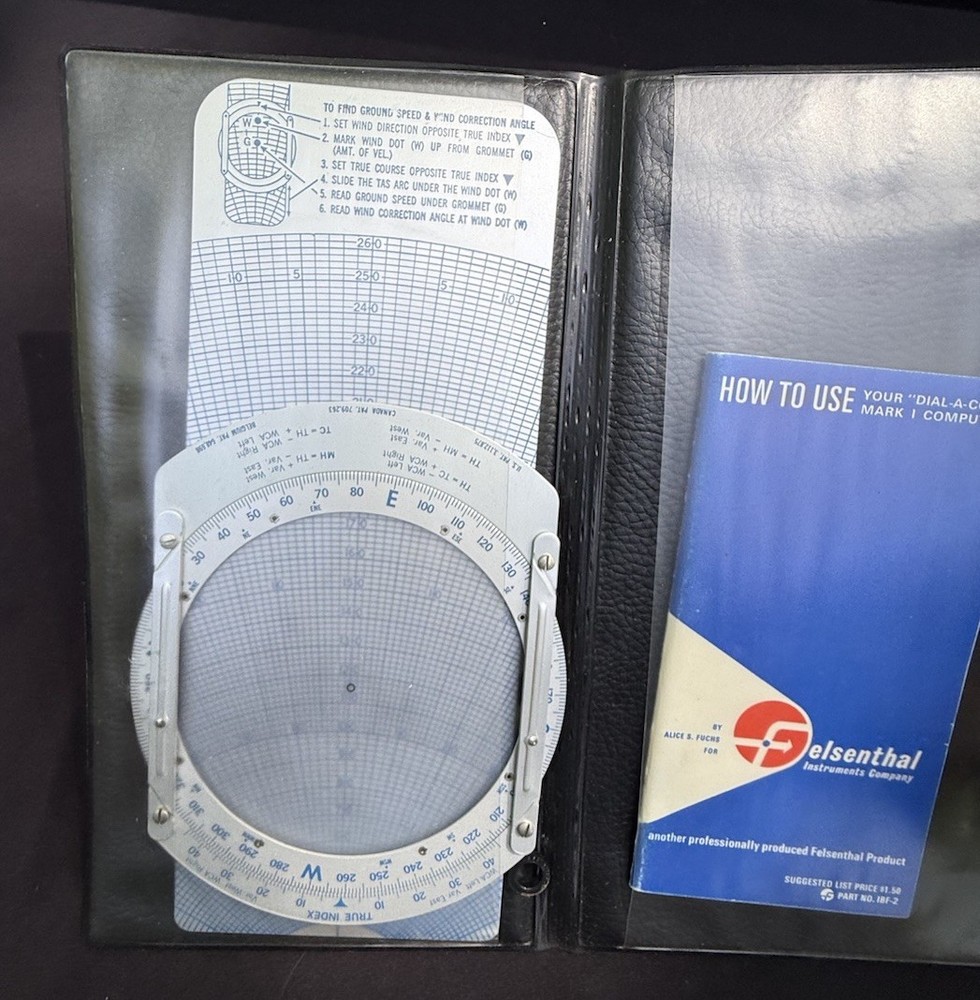 Dalton E-6B Flight Computer Mark I Dial-A-Con Felsenthal Instruments Manual -C24