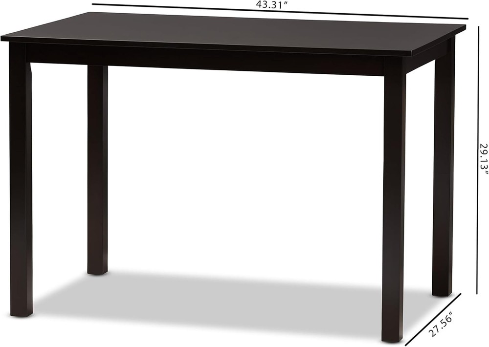 Eveline Dining Table One Size Espresso Brown