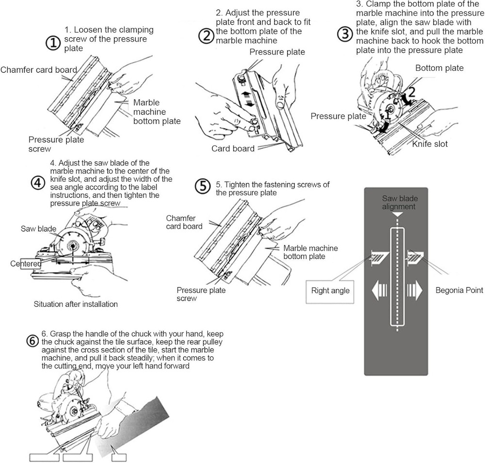 45 Degree Tile Cutter, 45° Ceramic Tile Chamfering Tool Ceramic Tile Chamferi...