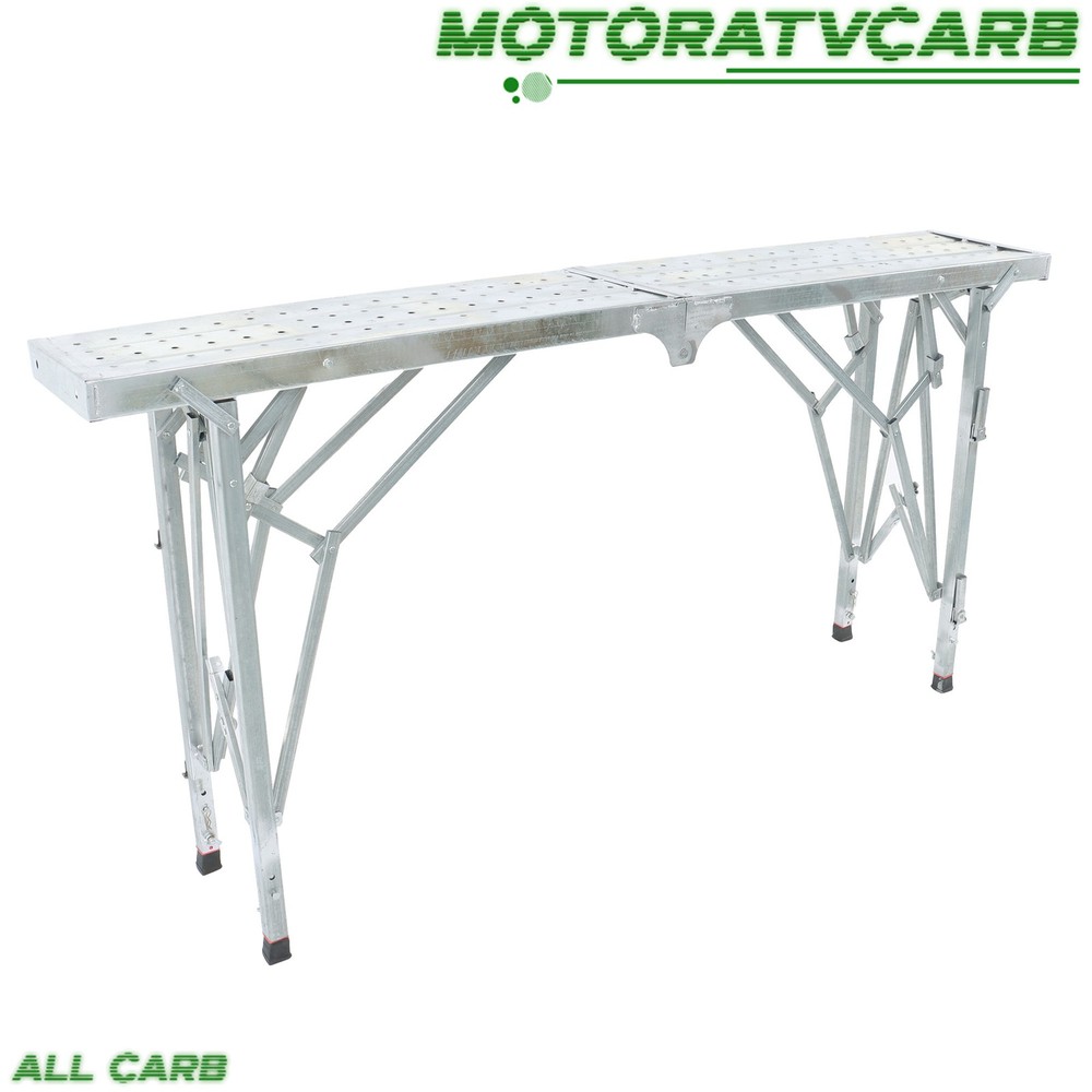 ALL-CARB Scaffolding, Adjustable Work Platform Scaffold Tower Ladder Stool 1.8M