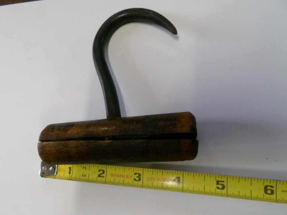 Antique Blacksmith Tools, Hooks, Knife Sharpener, Etc