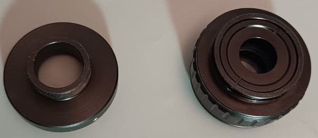 C-mount adaptor with reduction lens 0.5X for trinocular head