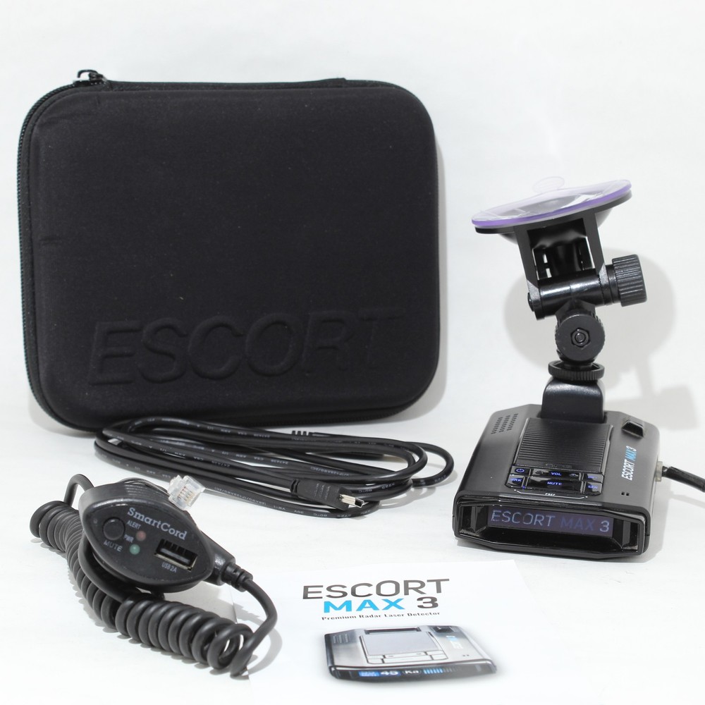 Good Escort MAX 3 Radar Laser Detector with GPS Bluetooth BUNDLE w/ Case