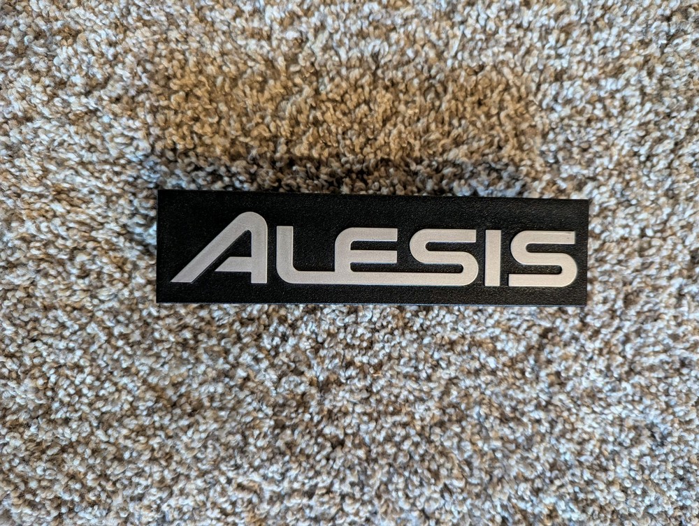 Alesis Rack Frame Logo Plate for Electronic Drum Kits