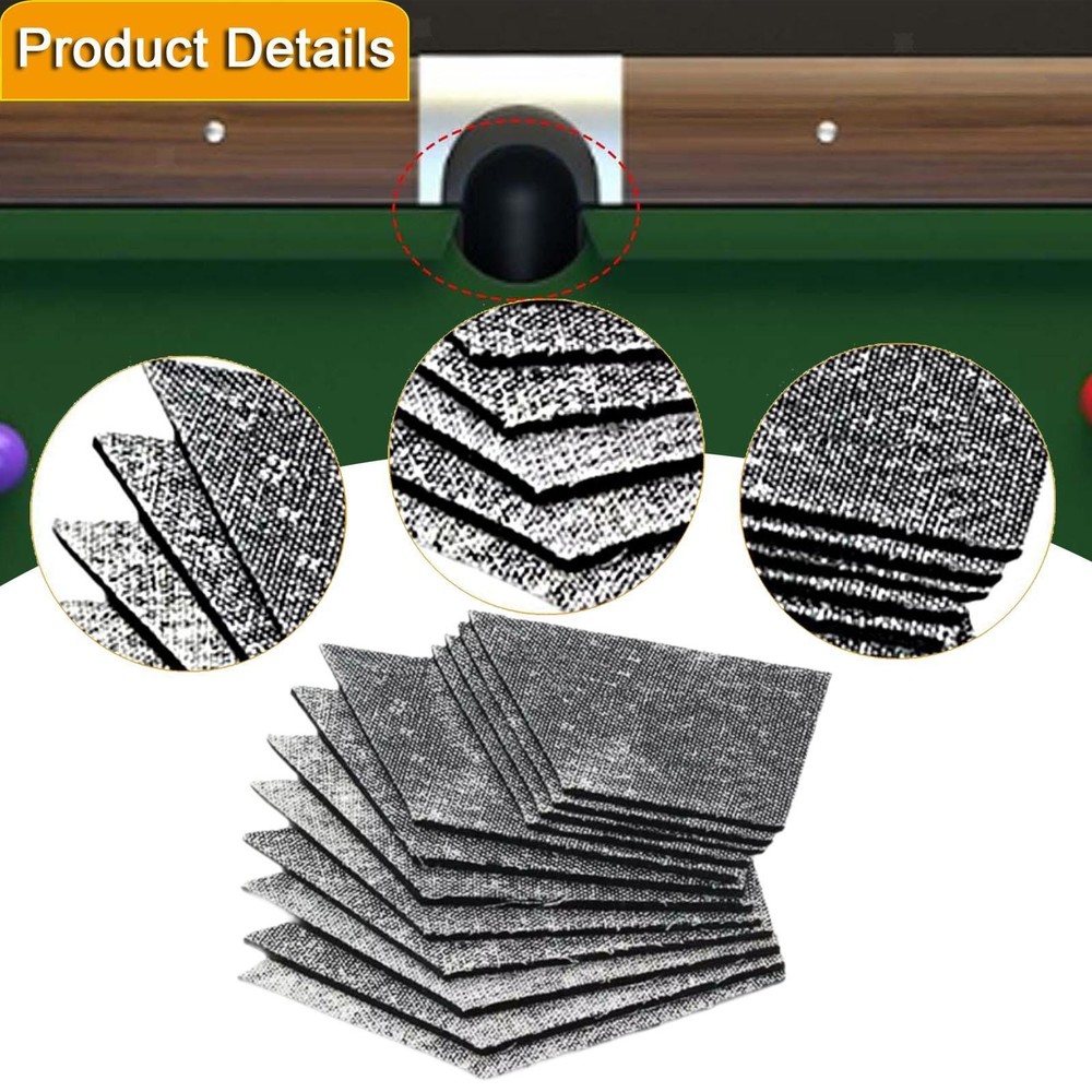 12Pcs Billiard Pool Table Cushion Rubber Facings Pool Table Rail Cushions