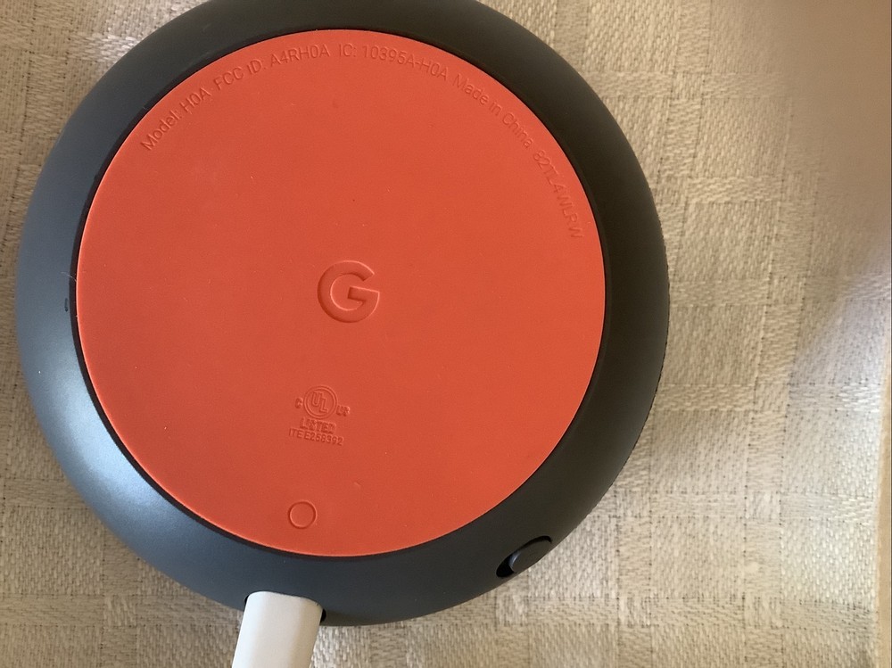 Google Home Mini Smart Speaker Charcoal/Grey Model HOA