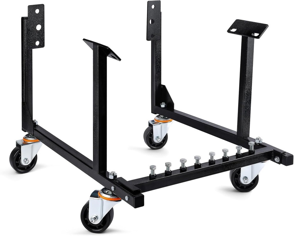 Engine Stand Compatible with Chevy Small Block & Big Block, 3” Heavy-Duty Ste...
