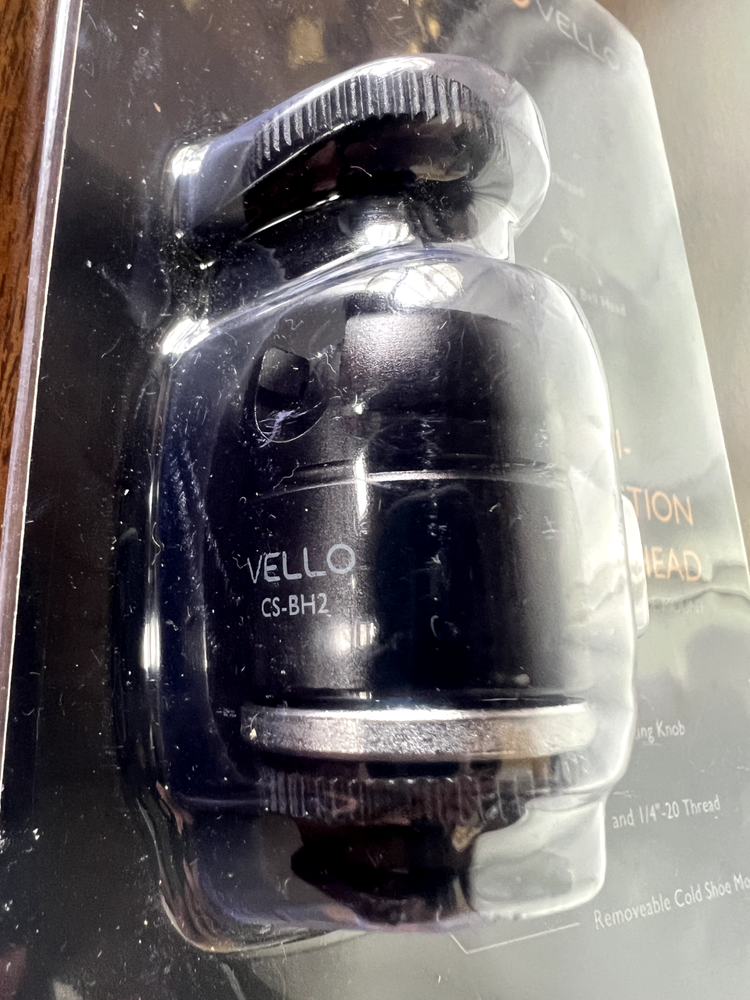 NEW! Vello Multi-Function Adjustable Ball Head CS-BH2 for Camera Cold Shoe Mount