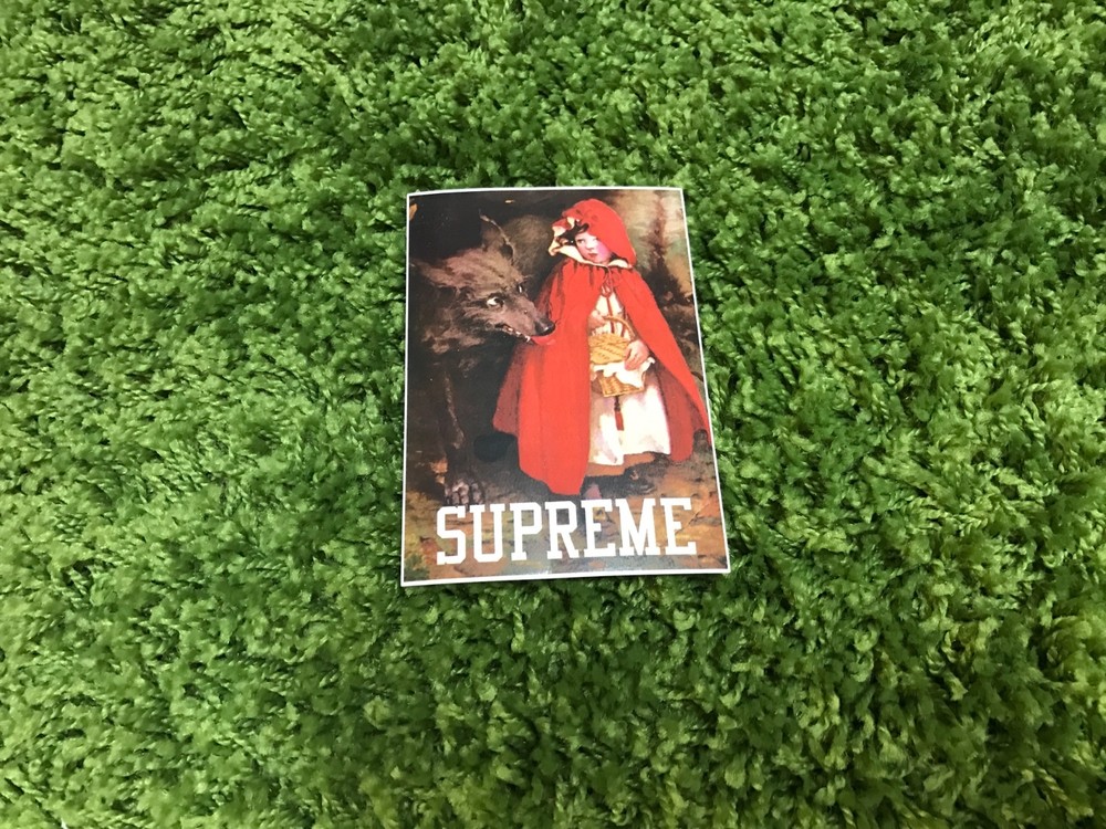 Supreme Riding Red Sticker Box Logo