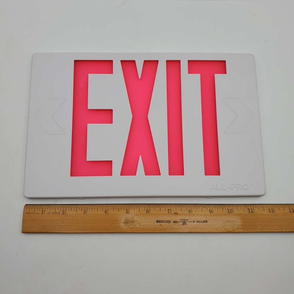 Cooper Lighting All-Pro APC APCH Thermoplastic - Replacement Exit Faceplate Only