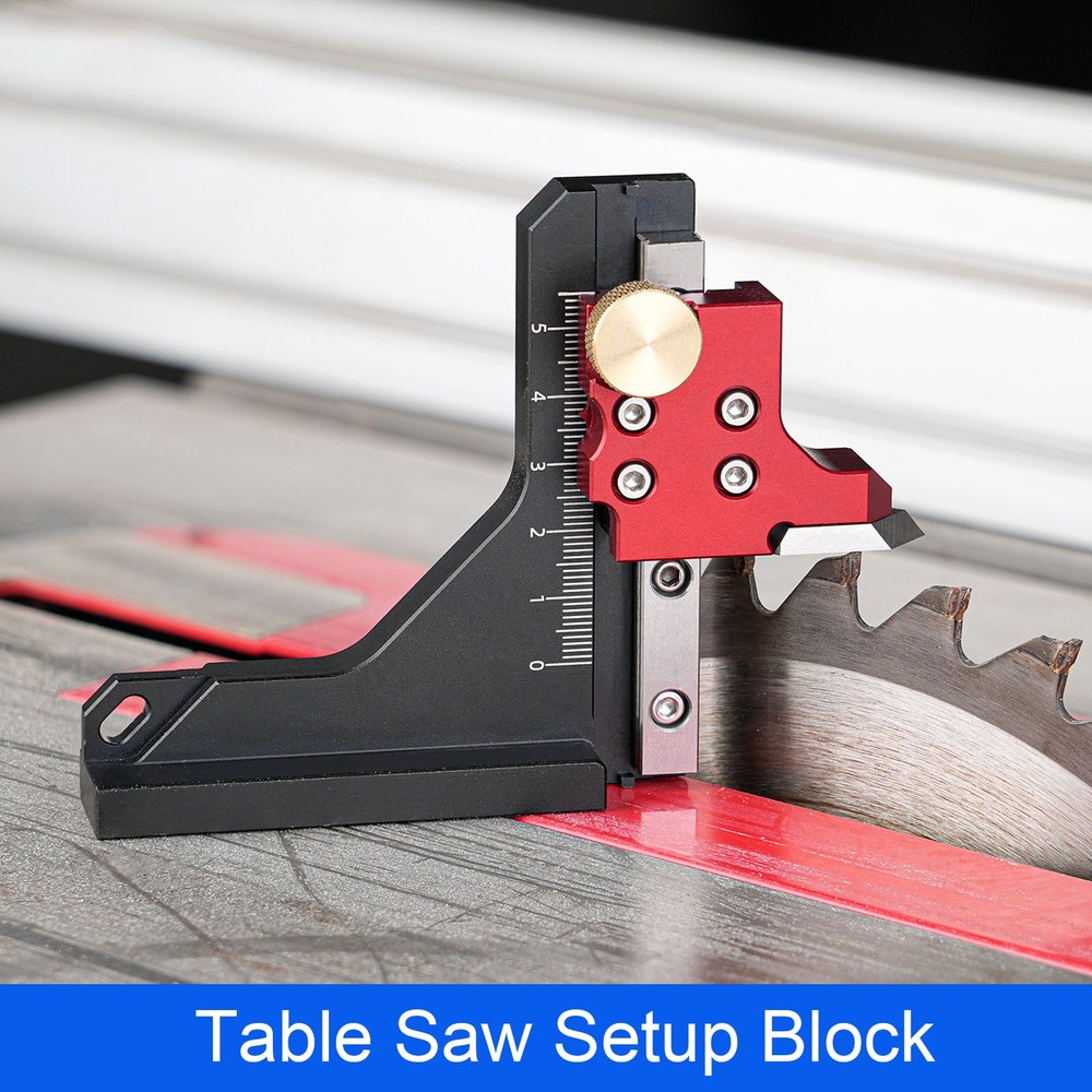 Table Saw Height Gage Depth Measuring Ruler Setup Block For Router Table