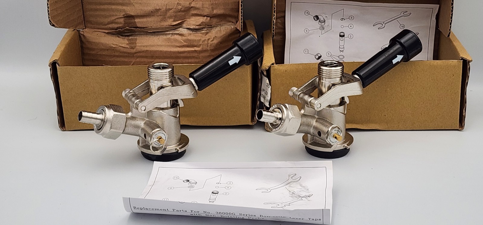 TWO x PERLICK Domestic Keg Coupler with Non-Rotating Brass Probe Model: 36000G