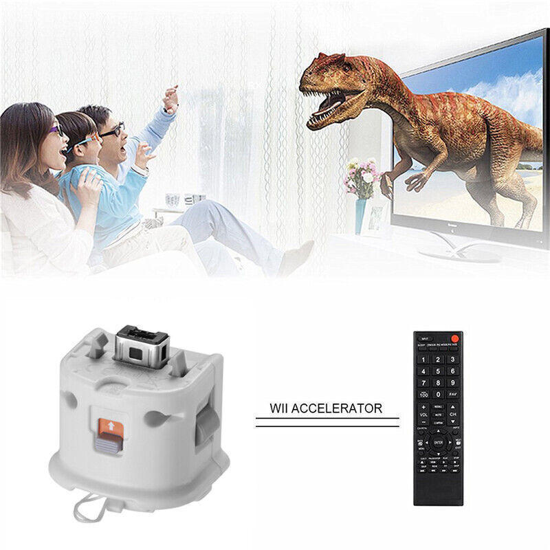 Motion Plus Adapter Sensor w/ Silicone Sleeve for Nintendo Wii Remote Controller