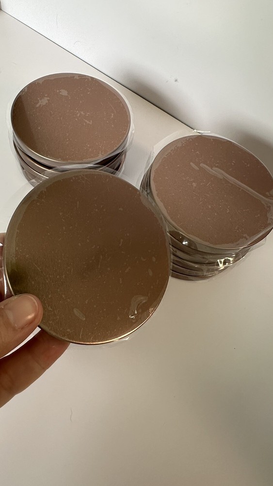 Bronze Metal Flat Lids (12-pcs)