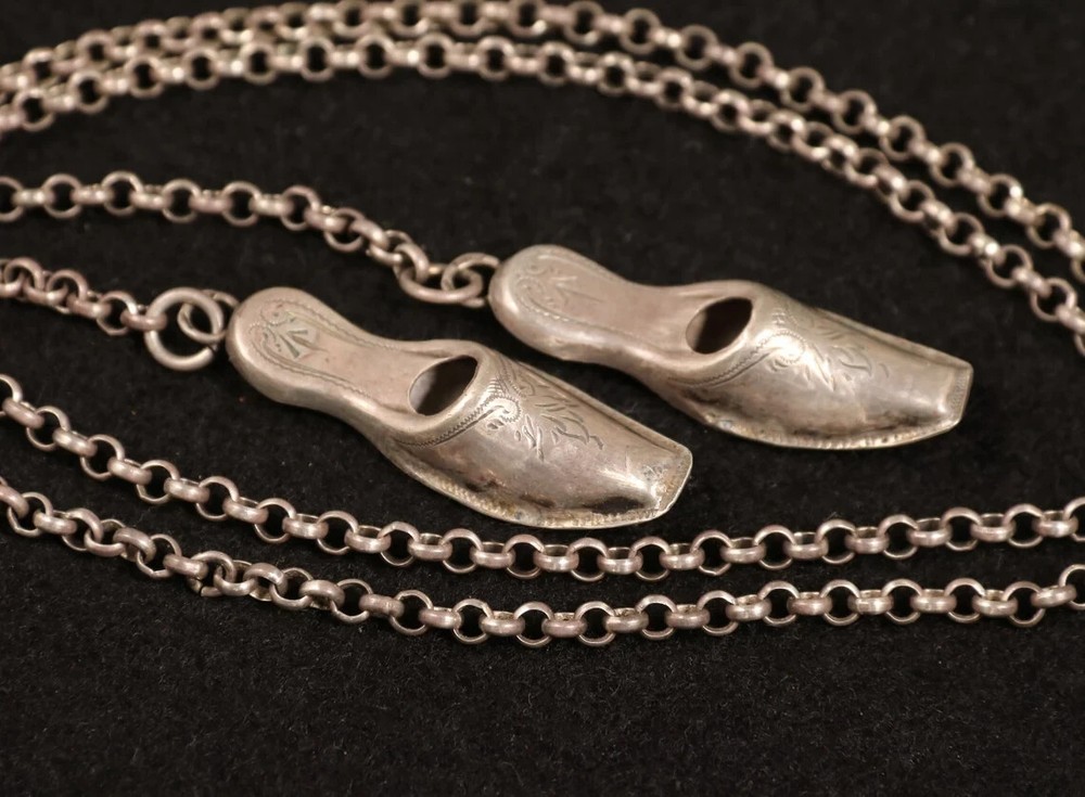 Antique Victorian Silver Dutch Needle Guards