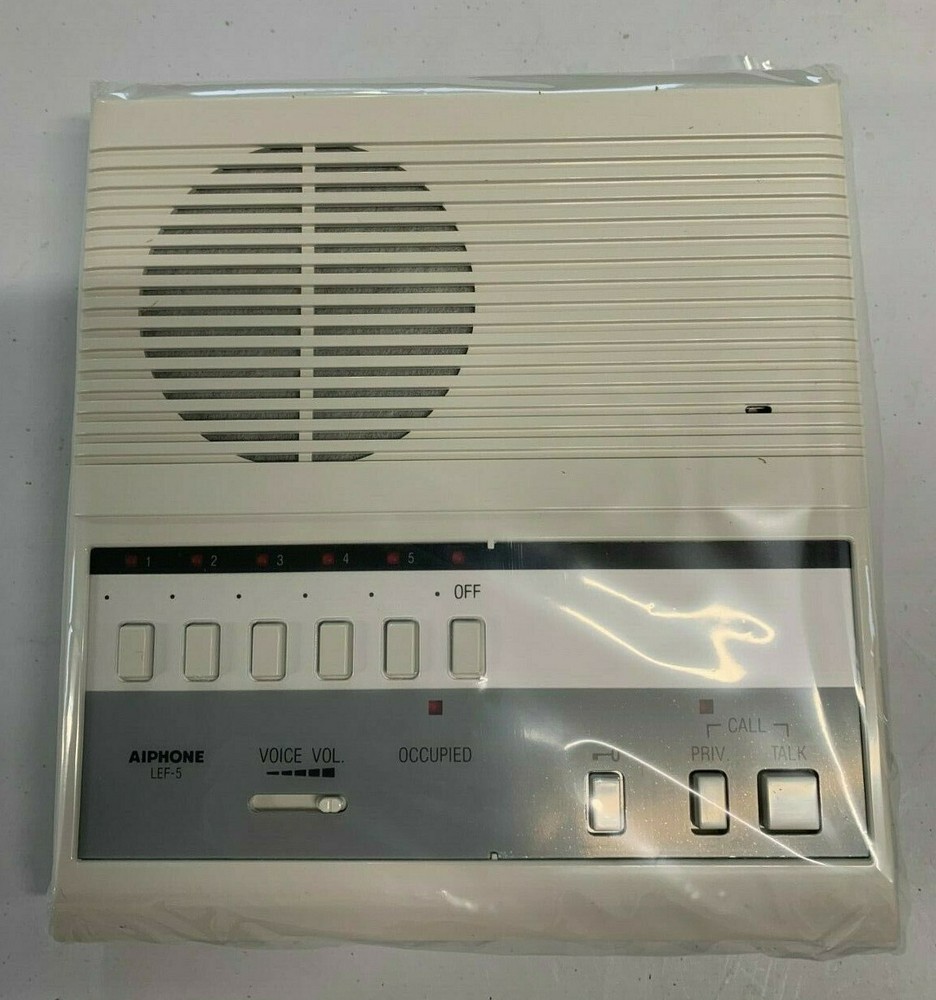 Aiphone 5-Call Surface Mount Master with Door Release LEF-5 BRAND NEW