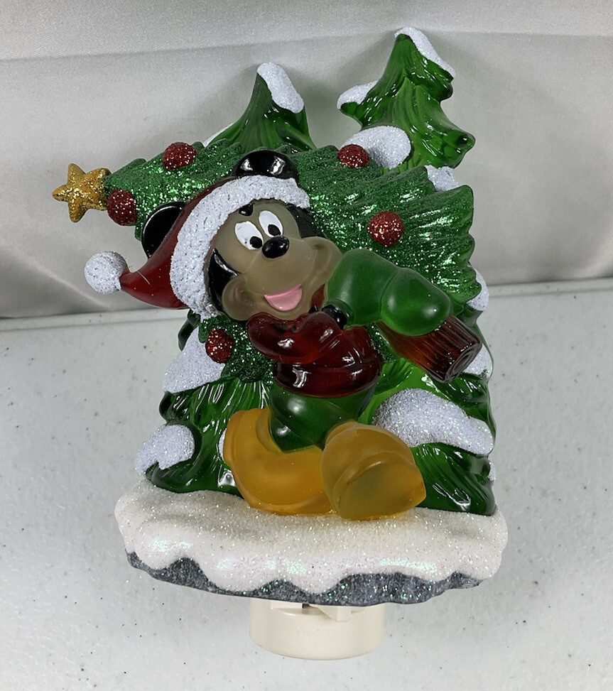 Disney Mickey Mouse With Christmas Tree Night Lite