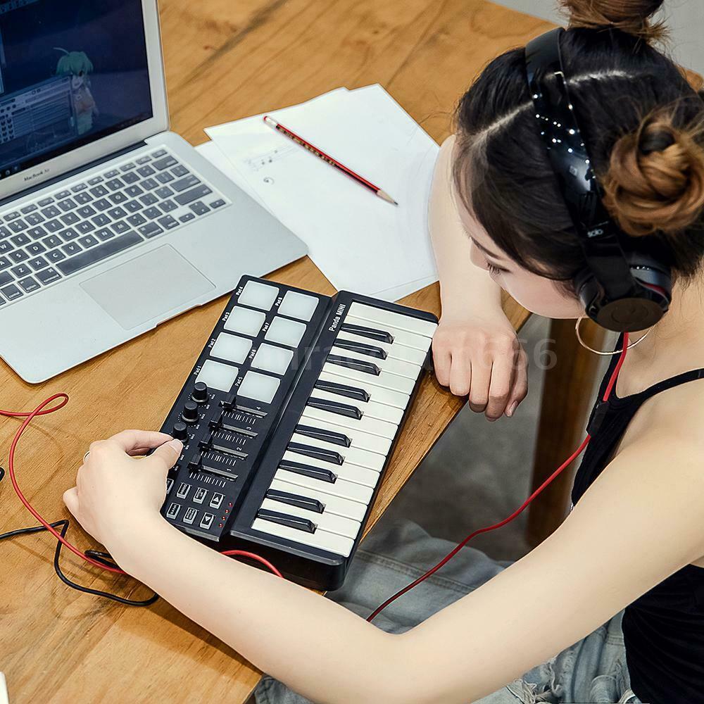 Worlde Panda mini 25-Key Portable USB Keyboard Drum Pad MIDI Electric Controller