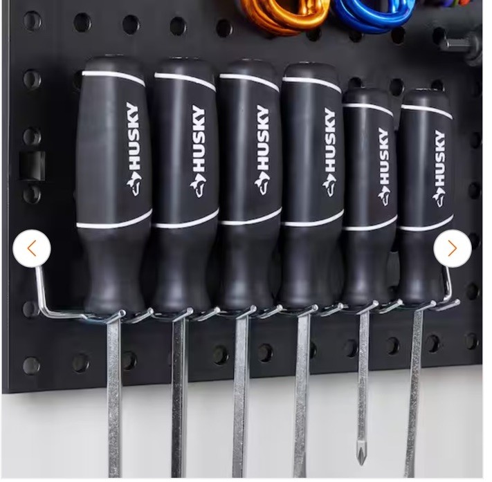 Everbilt Locking Peg Hook Assortment 1/8 & 1/4 Pegboard 32 Pcs Mounting Hardware