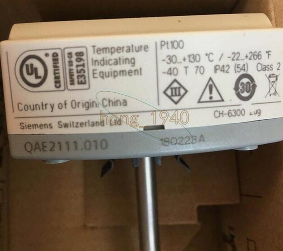 1PCS SIEMENS QAE2111.010 Immersion Temperature Sensor NEW