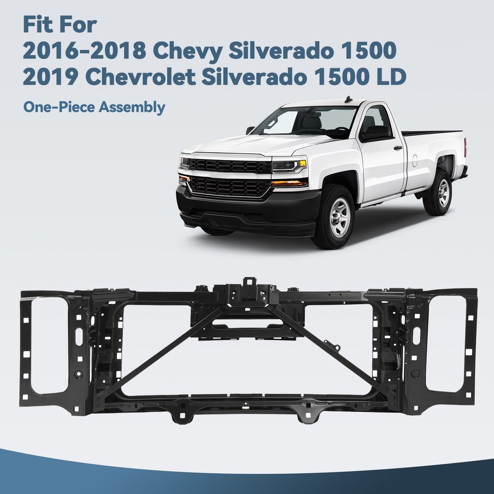For 2016-2019 Chevy Silverado 1500 Header Panel Radiator Support Grille 85632903