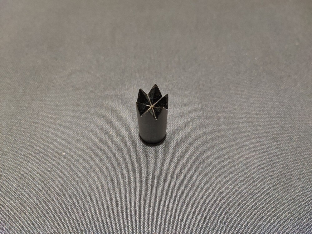 Crimp starter for blank cartridges.