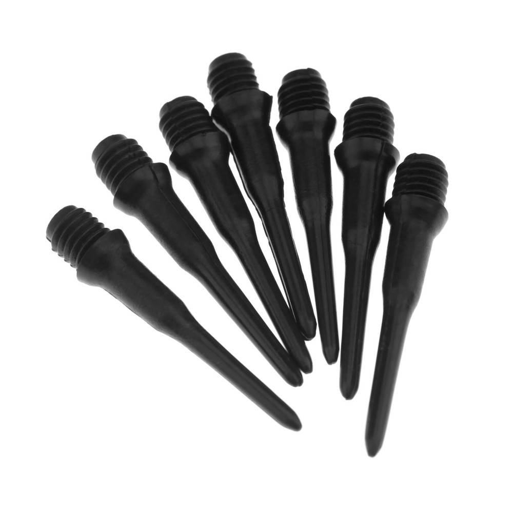 Soft Tip Replacememt Nylon Point Soft Tip Darts Tools Game Playing Black 100 Pcs
