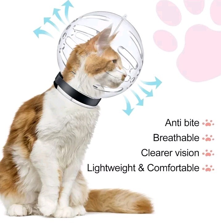 Cat Muzzle, Breathable Grooming, Mouth Cover Anti Bite