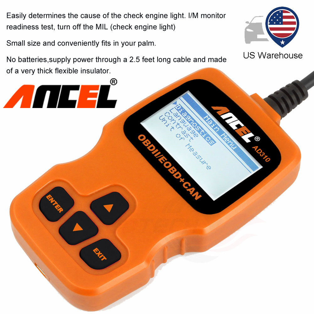 Automotive Scanner OBD2 Code Reader Car Engine Light Check Tool PK CR319 CR3001